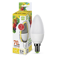 Лампа светодиодная ASD Standart С37 Свеча E14 220В 7,5Вт 675Лм 3000К 37х104мм картинка 